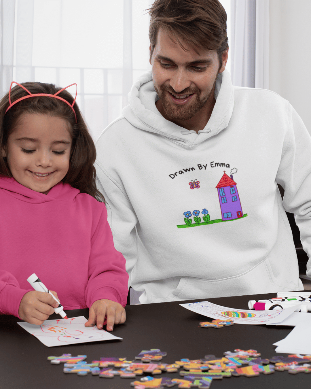 Personalisierter Hoodie ,,Little Artist“
 - Papa Edition