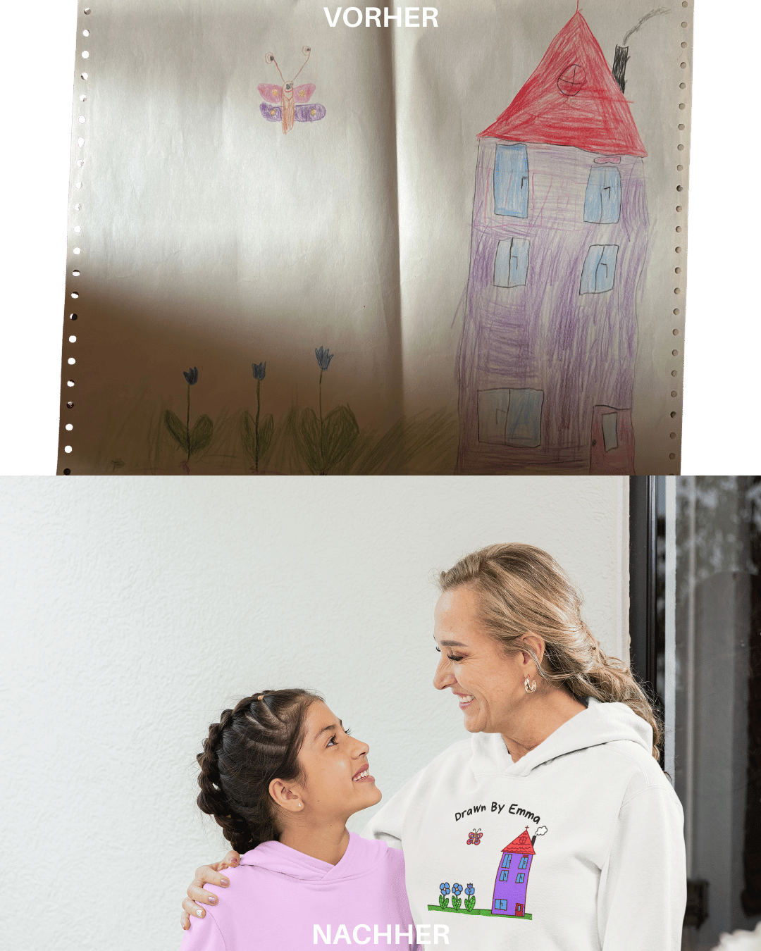 Personalisierter Hoodie ,,Little Artist“
 - Oma Edition